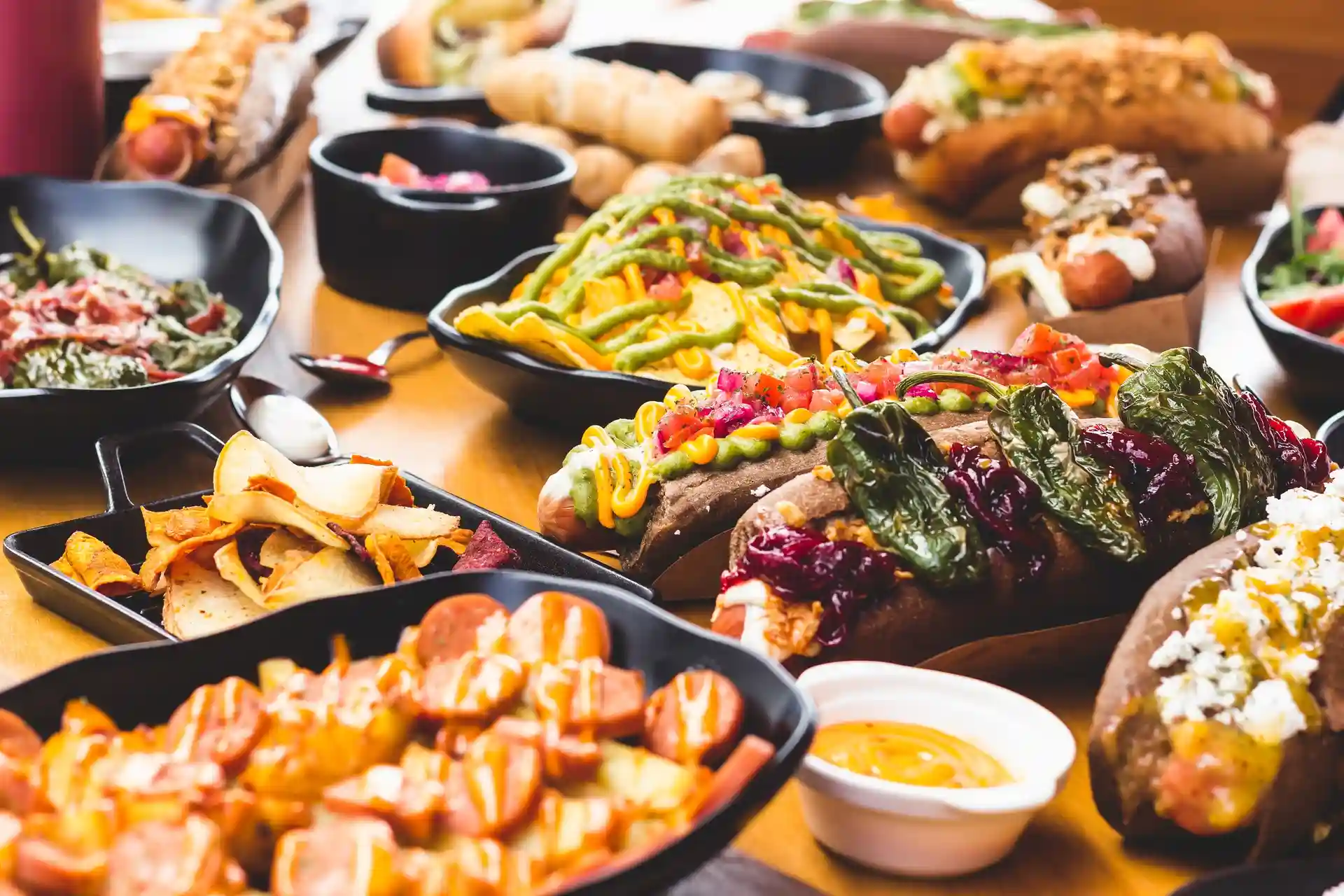 Corporate Buffet and Plated Catering Service Setup